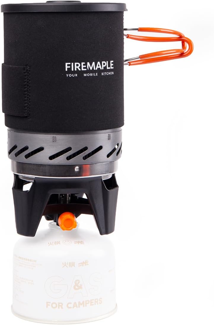 Fire-Maple "Fixed Star 1" Backpacking and Camping Stove System | Outdoor Propane Cooking Gear | Portable Pot/Jet Burner Set | Ideal for Hiking, Trekking, Fishing, Hunting Trips and Emergency Use