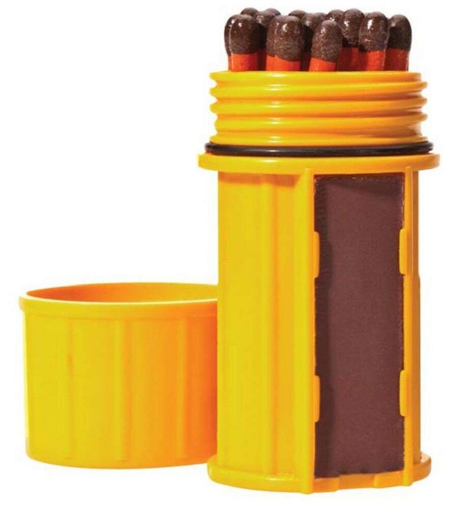 UCO Stormproof Match Kit with Waterproof Case, 25 Stormproof Matches and 3 Strikers