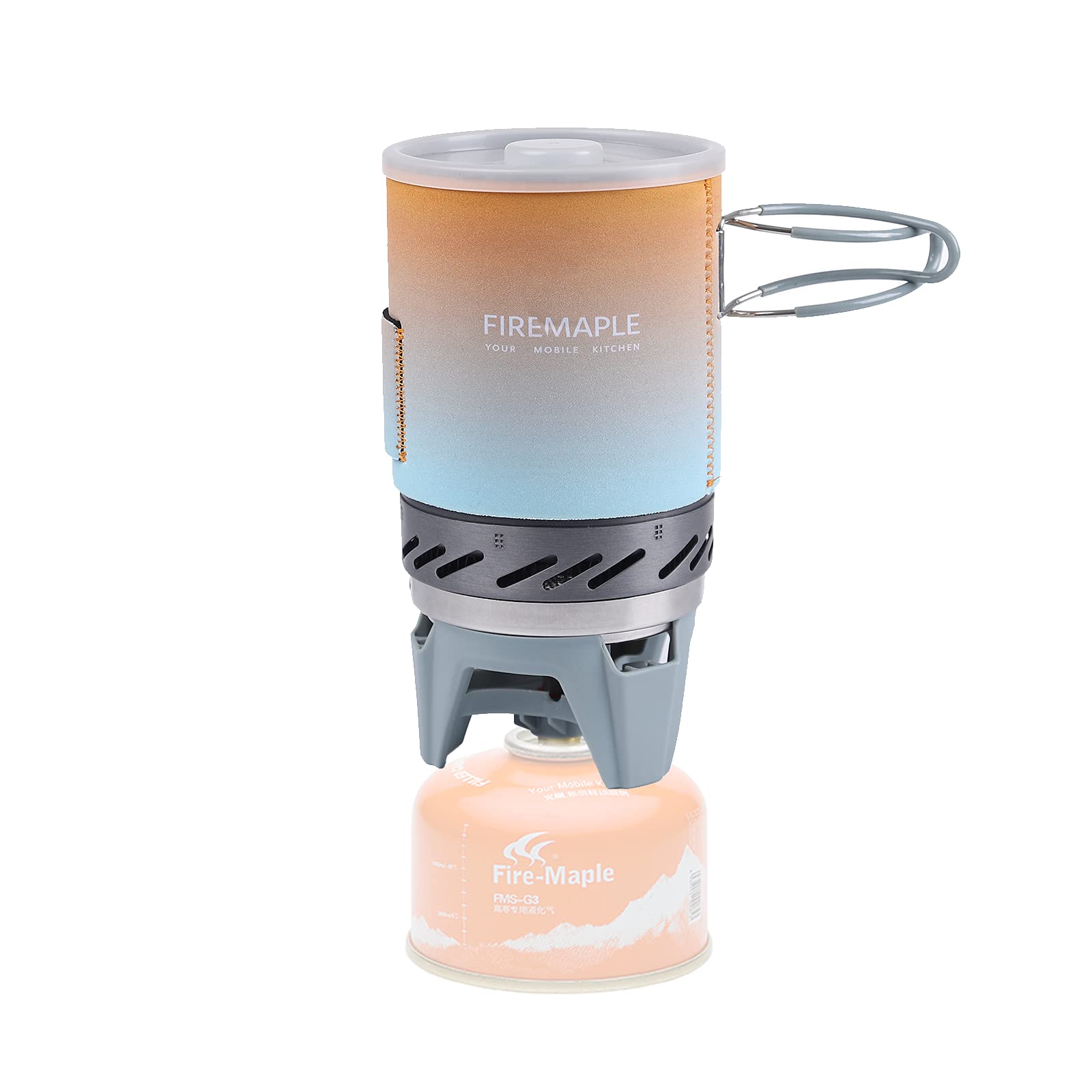 Fire-Maple "Fixed Star 1" Backpacking and Camping Stove System | Outdoor Propane Cooking Gear | Portable Pot/Jet Burner Set | Ideal for Hiking, Trekking, Fishing, Hunting Trips and Emergency Use