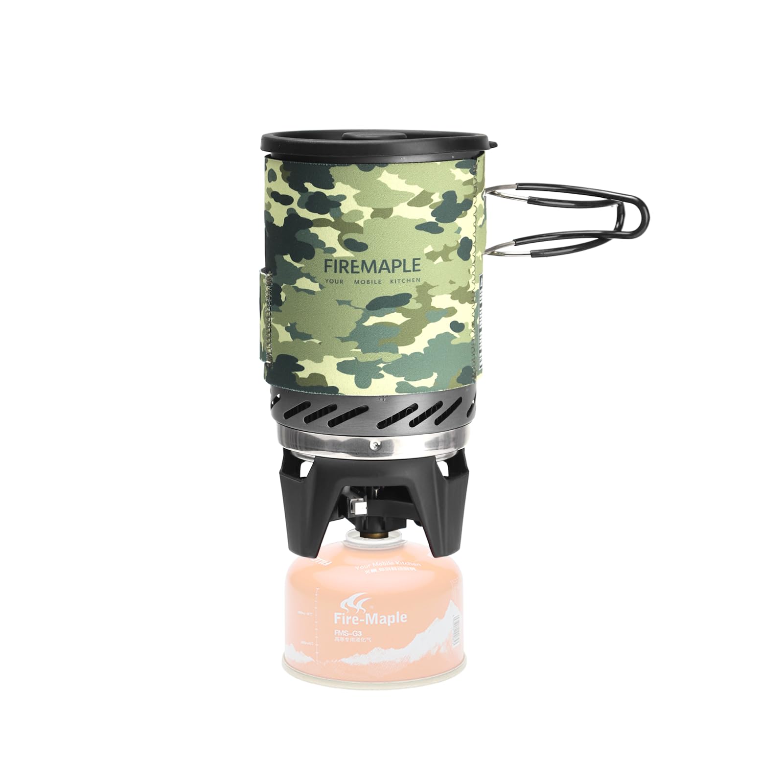 Fire-Maple "Fixed Star 1" Backpacking and Camping Stove System | Outdoor Propane Cooking Gear | Portable Pot/Jet Burner Set | Ideal for Hiking, Trekking, Fishing, Hunting Trips and Emergency Use