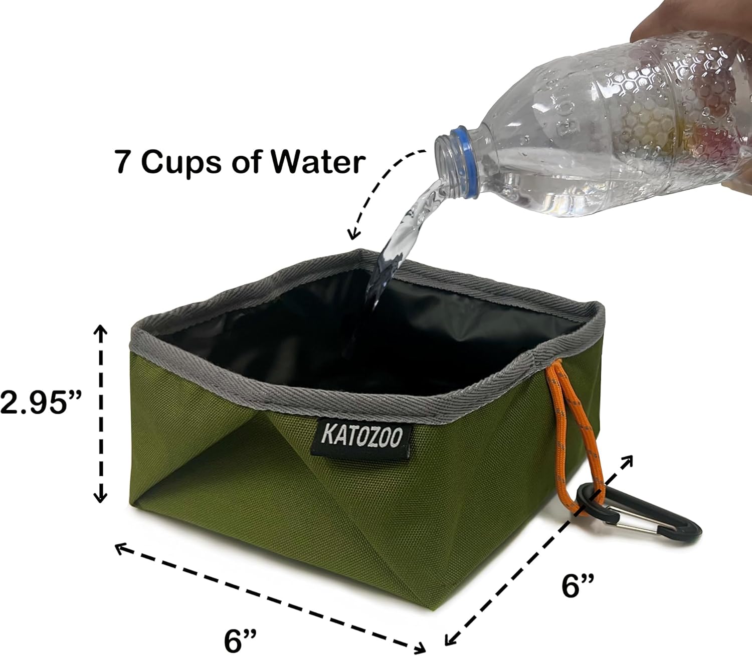 Travel Dog Bowls, 2 Pack 60oz Collapsible Dog Bowls for Food and Water