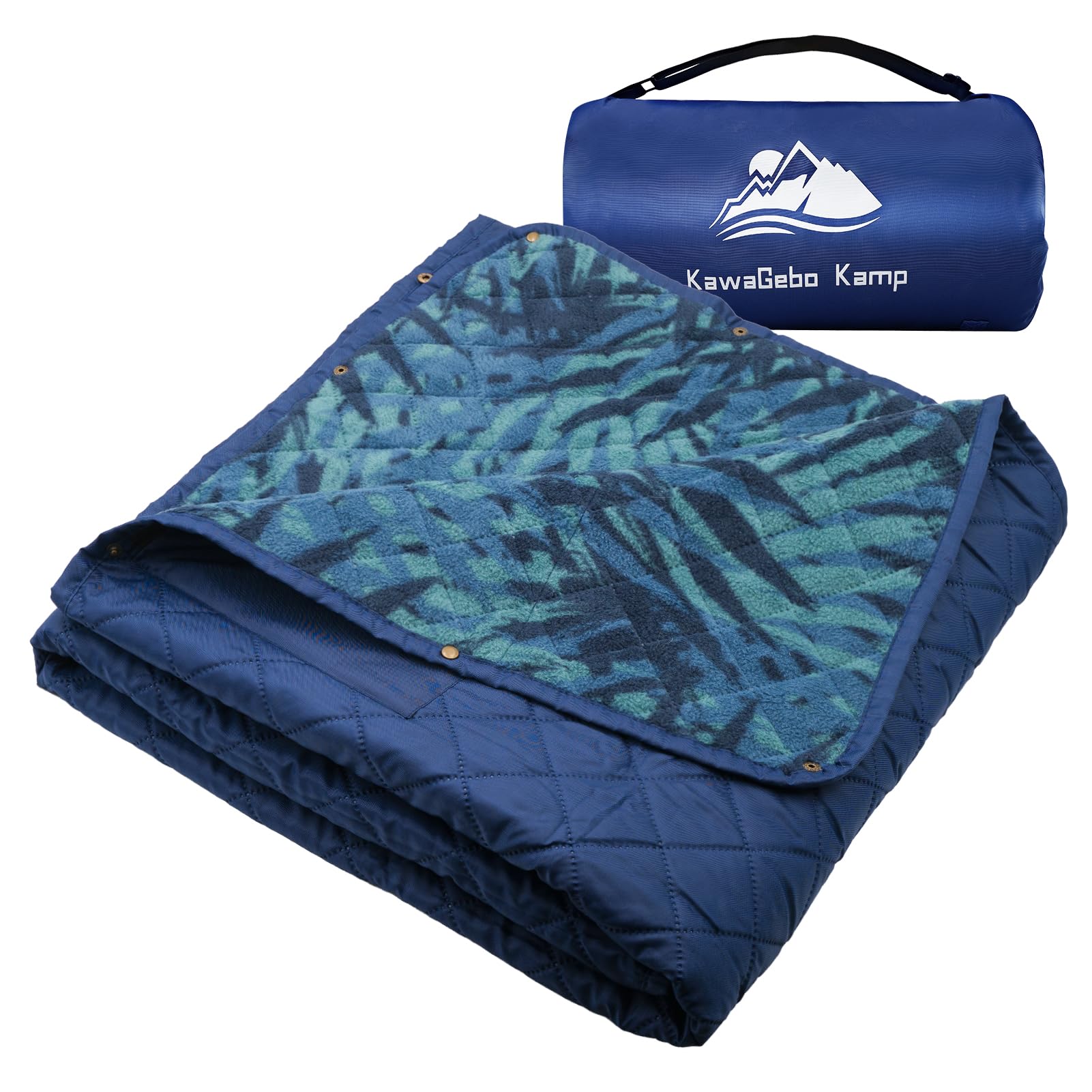 Outdoor Waterproof Blanket, Foldable Fleece Stadium Blanket for Outdoor Sports Event, Camping, Car, Pet, Picnics - Windproof, Wearable, Machine Washable 80" x 58" (Black Gray)