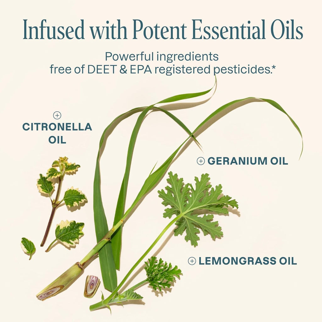 Cliganic 10 Pack Mosquito Repellent Bracelets for Adults & Kids - Natural DEET-Free Bands, Individually Wrapped