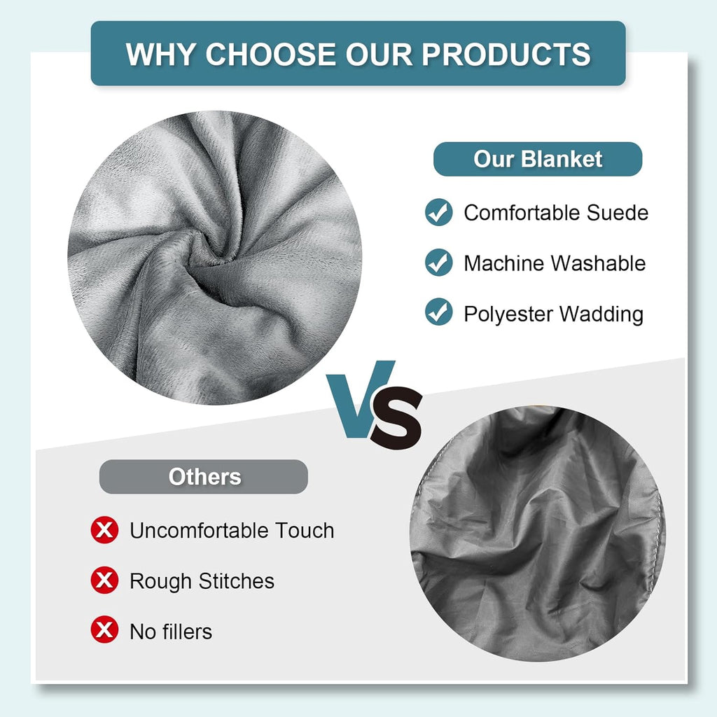 Romswi 4-Position Reclining Camping Chair with Removable Footrest, Blanket Cotton Cushion, 2-in-1 Adjustable Portable Lounge Chair with Cooler Bag, Cup Holder, Side Pockets & Carry Bag for Outdoor