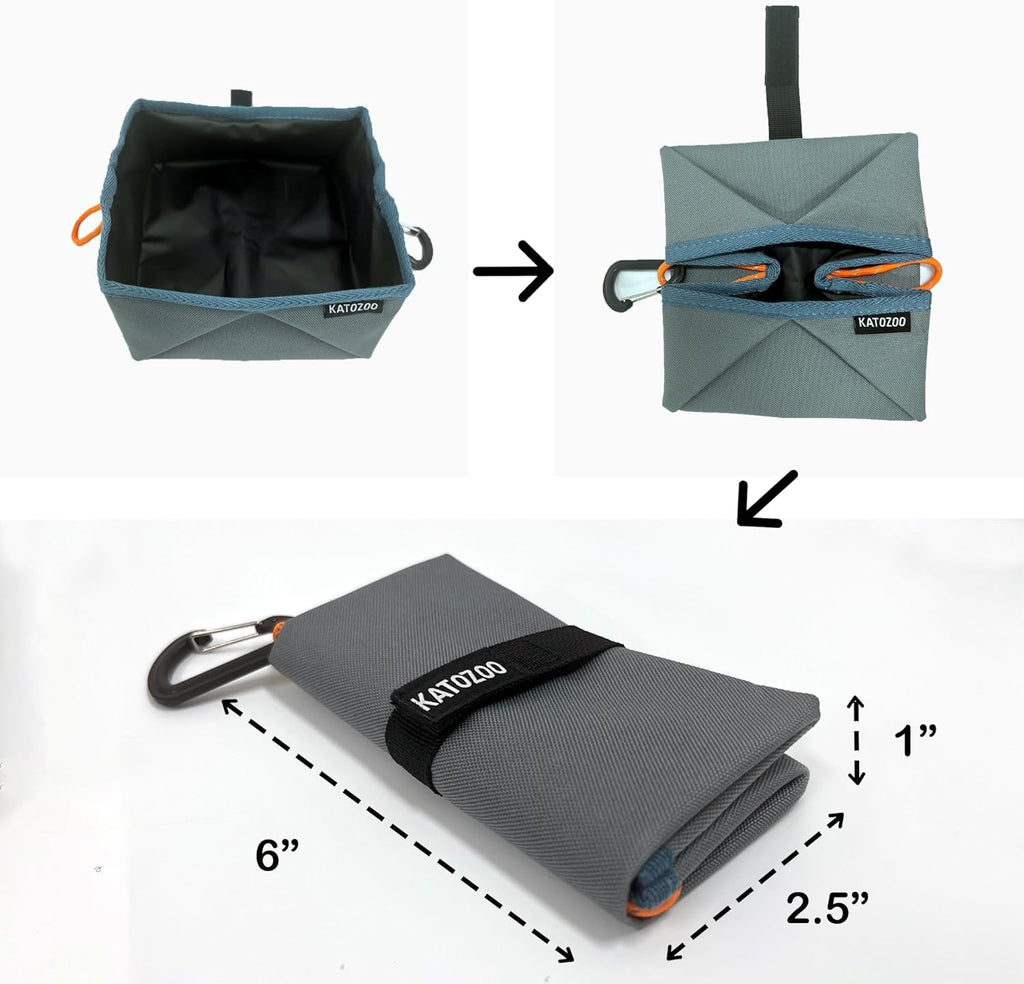 Travel Dog Bowls, 2 Pack 60oz Collapsible Dog Bowls for Food and Water