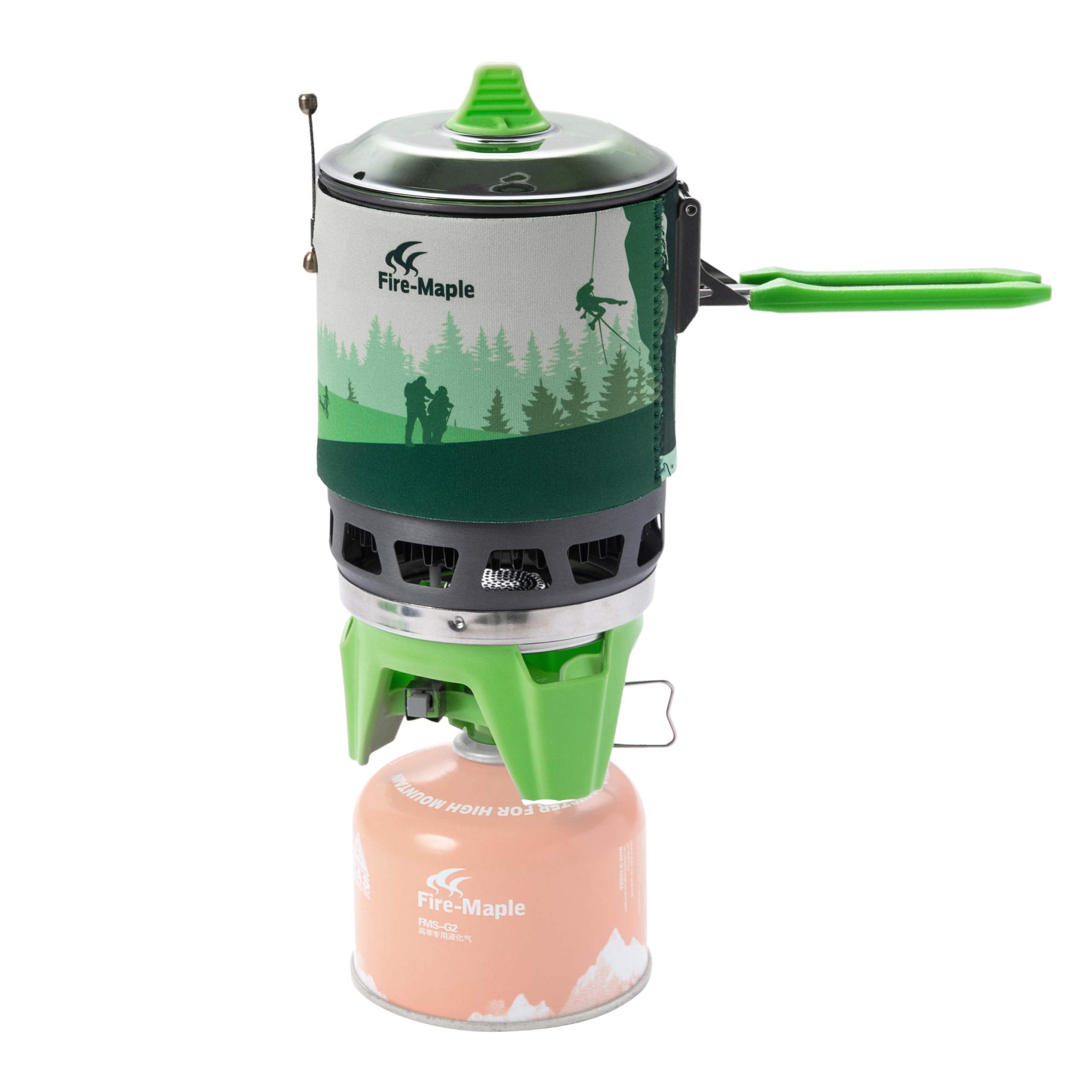 Fire-Maple "Fixed Star 1" Backpacking and Camping Stove System | Outdoor Propane Cooking Gear | Portable Pot/Jet Burner Set | Ideal for Hiking, Trekking, Fishing, Hunting Trips and Emergency Use
