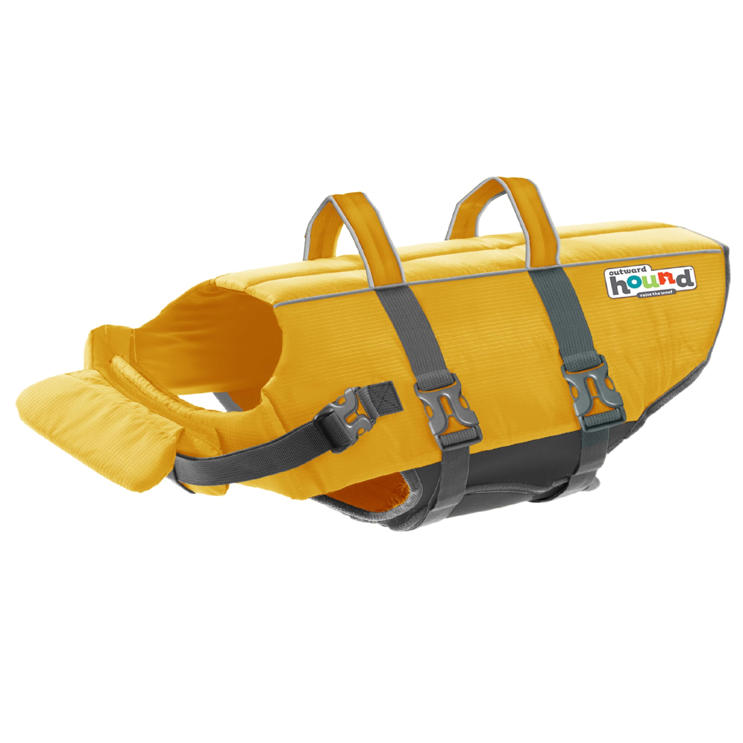 Outward Hound Granby Splash Dog Life Jacket, High-Buoyancy Dog Life Vest for Swimming, Boating, and Water Safety, Large, Orange