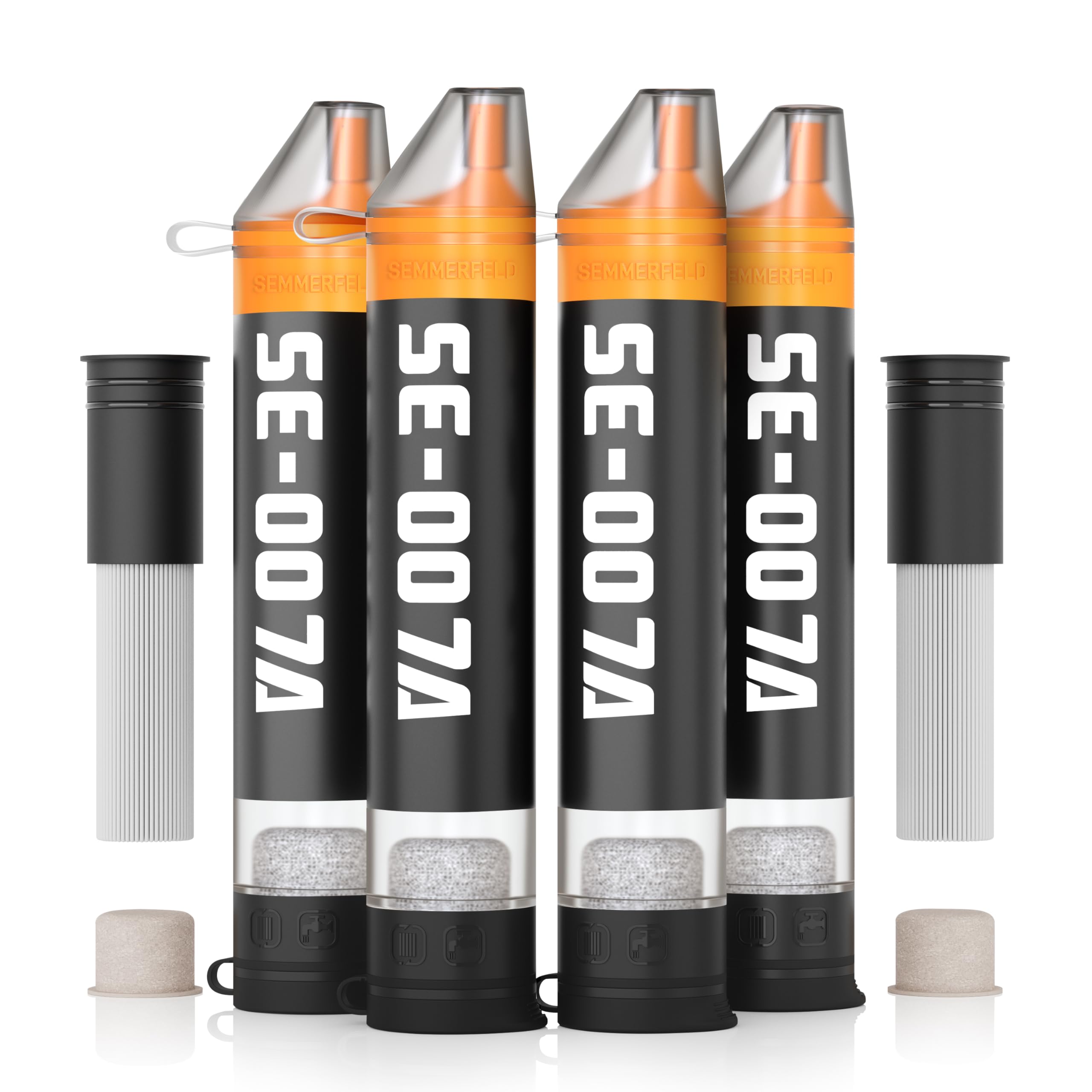 Personal Straw Water Filter to purify Water, Emergency Water Straws Portable Gear for Hiking, Camping, Travel, Fishing, Outing and Emergency Preparedness （1 Water Filter）