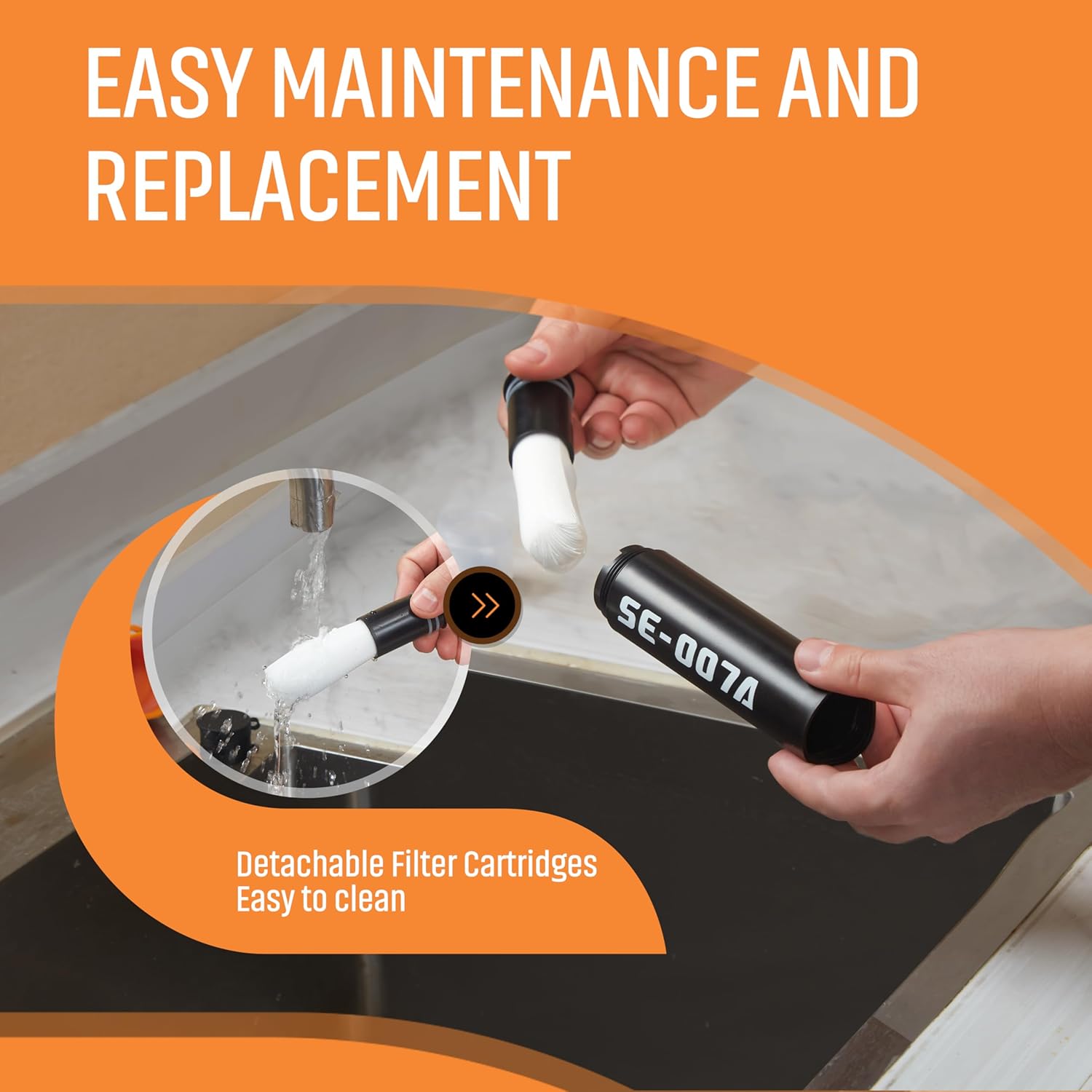 Personal Straw Water Filter to purify Water, Emergency Water Straws Portable Gear for Hiking, Camping, Travel, Fishing, Outing and Emergency Preparedness （1 Water Filter）