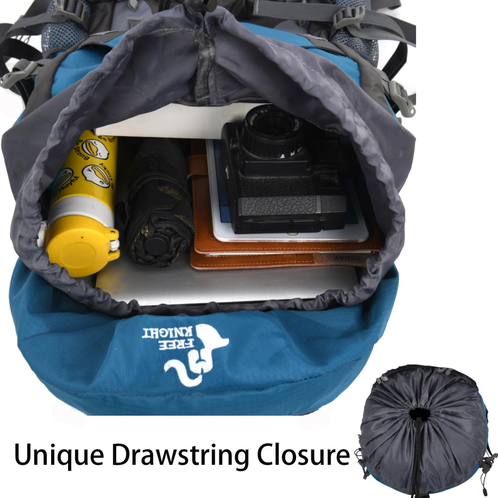 Bseash 60L Hiking Camping Backpack with Rain Cover, Waterproof Large Capacity Outdoor Sport Travel Daypack Climbing Touring (Army Green)