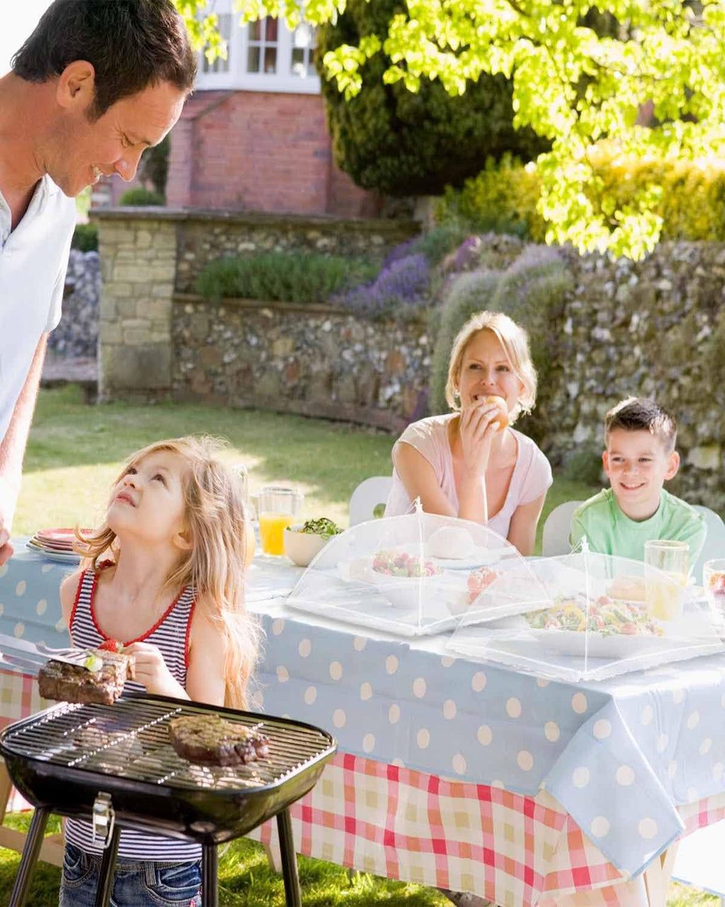 Large Food Cover,6 Pack Mesh Food Tent,17"x17",White Nylon Covers,Pop-Up Umbrella Screen Tents,Patio Net for Outdoor Camping, Picnics, Parties,BBQ,Collapsible and Reusable