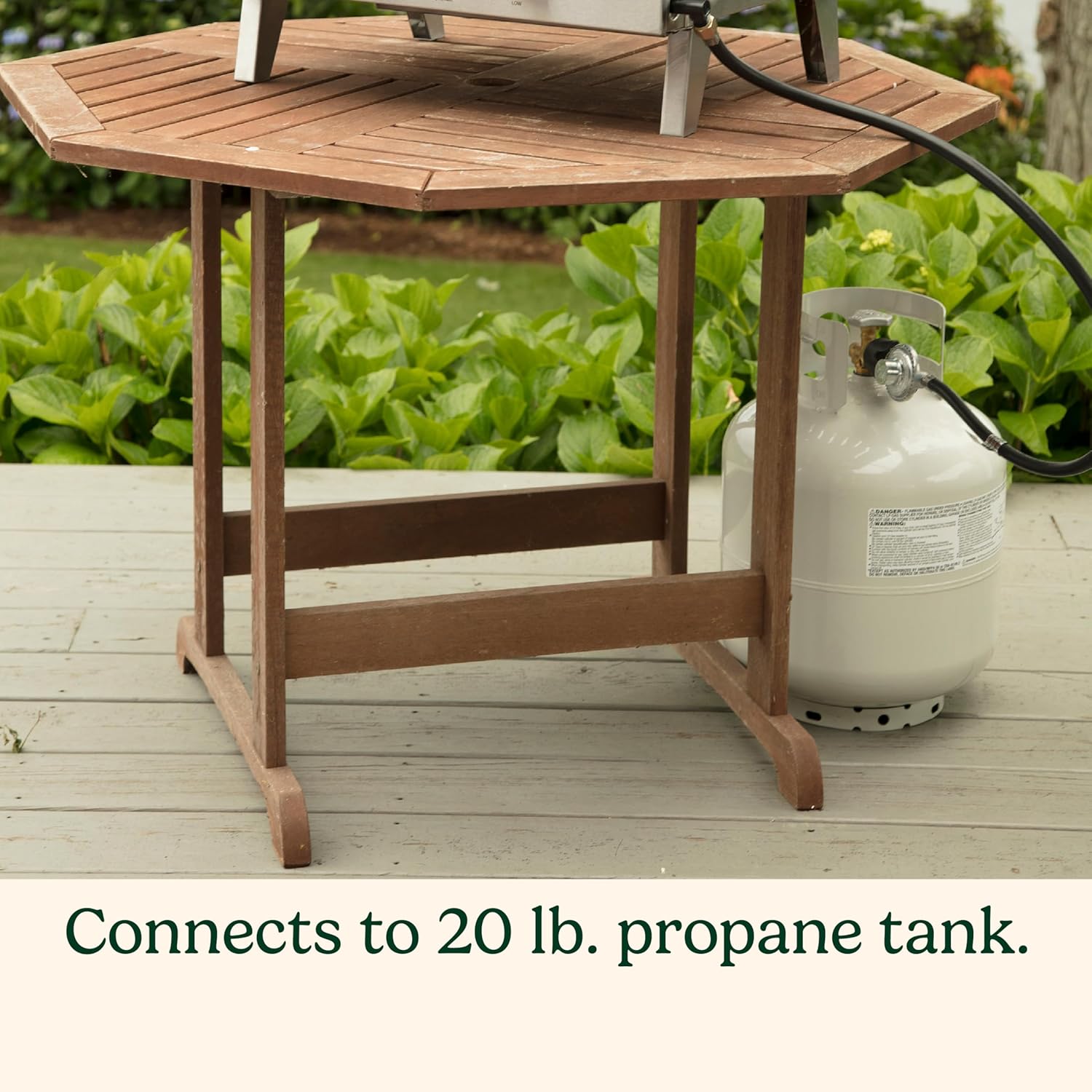 Cuisinart Chef's Style Tabletop Portable Propane Gas Grill, 20,000 BTU Stainless Steel 2-Burner Outdoor BBQ Grill for Camping, Tailgates, BBQ, Hassle-Free Setup