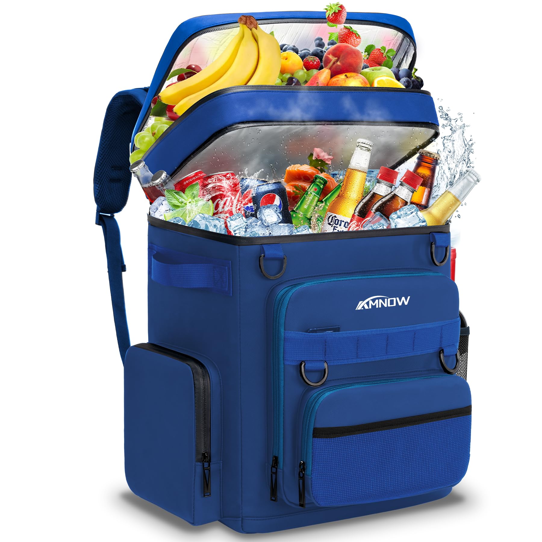 Backpack Cooler Insulated Leak Proof for Men Women 50 Cans Soft Cooler Backpack Insulated Waterproof Large Capacity Coolers Bag Portable for Lunch Camping Travel Picnic Hiking
