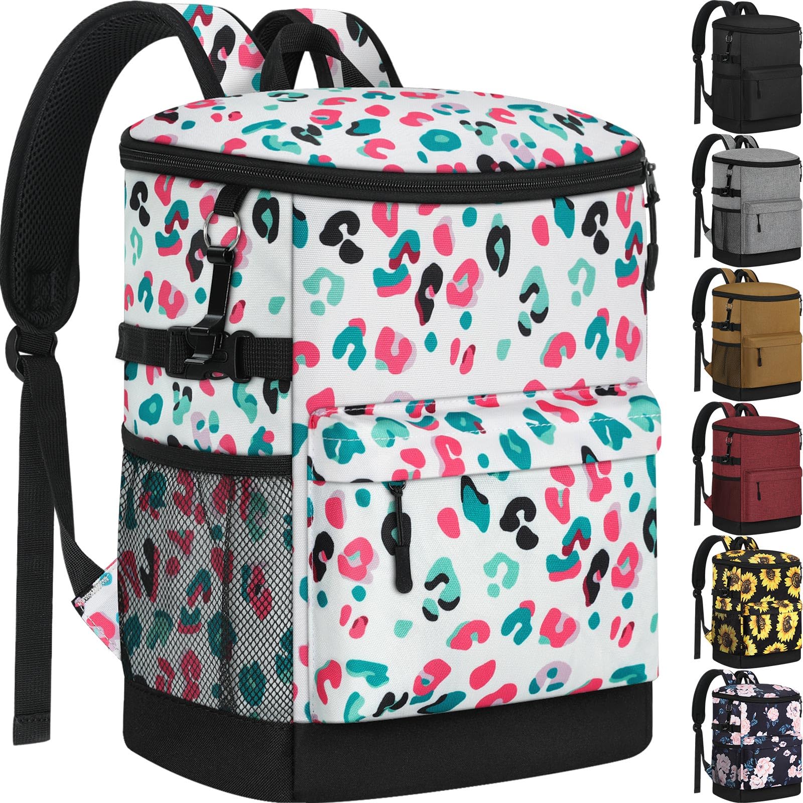 Cooler Backpack 33 Cans Backpack Coolers Insulated Leak Proof Soft Beach Cooler Bag for Men Women Ice Chest Backpack Camping Hiking Picnic Travel Cooler Lunch Backpack