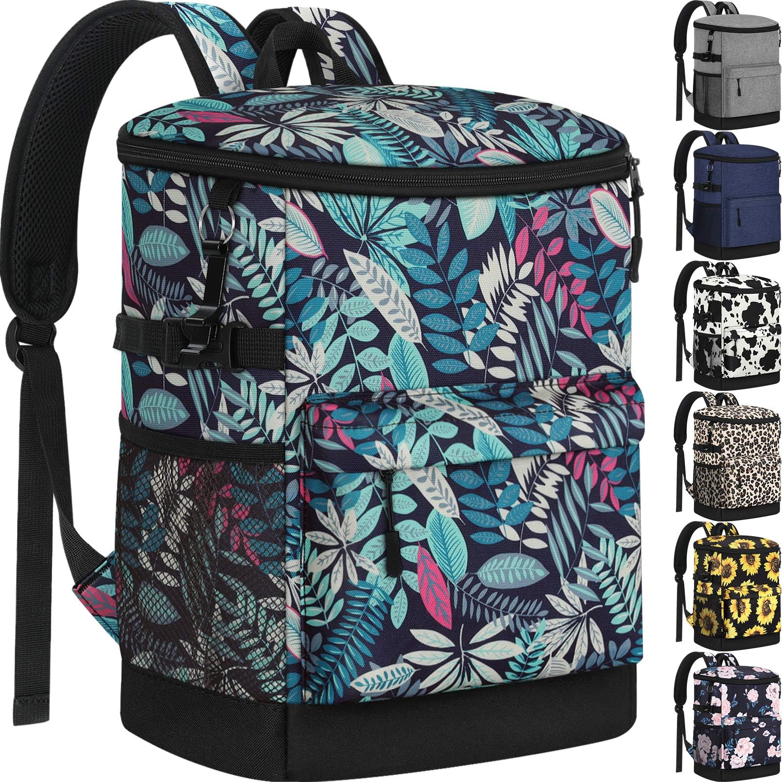 Cooler Backpack 33 Cans Backpack Coolers Insulated Leak Proof Soft Beach Cooler Bag for Men Women Ice Chest Backpack Camping Hiking Picnic Travel Cooler Lunch Backpack