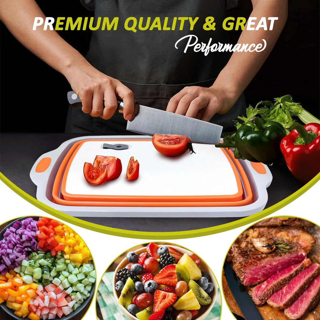 3-in-1 BBQ Prep Tub 16L – Collapsible Cutting Board with Resting Blanket & Chicken Claws All-in-One Meat Marinating,Shredding & Grilling Set Ideal BBQ Accessories for Camping, Picnic,&Outdoor Cooking