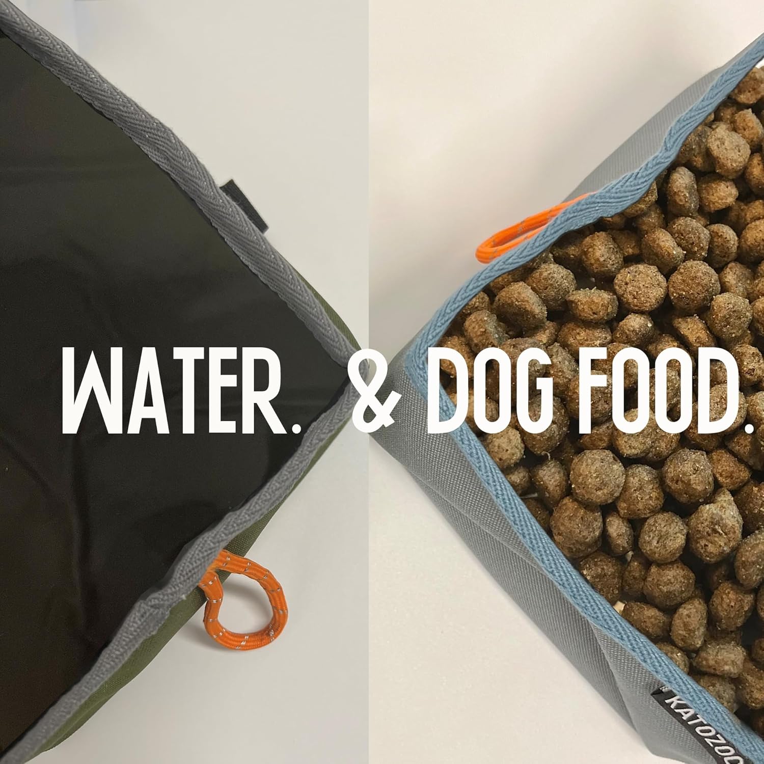 Travel Dog Bowls, 2 Pack 60oz Collapsible Dog Bowls for Food and Water