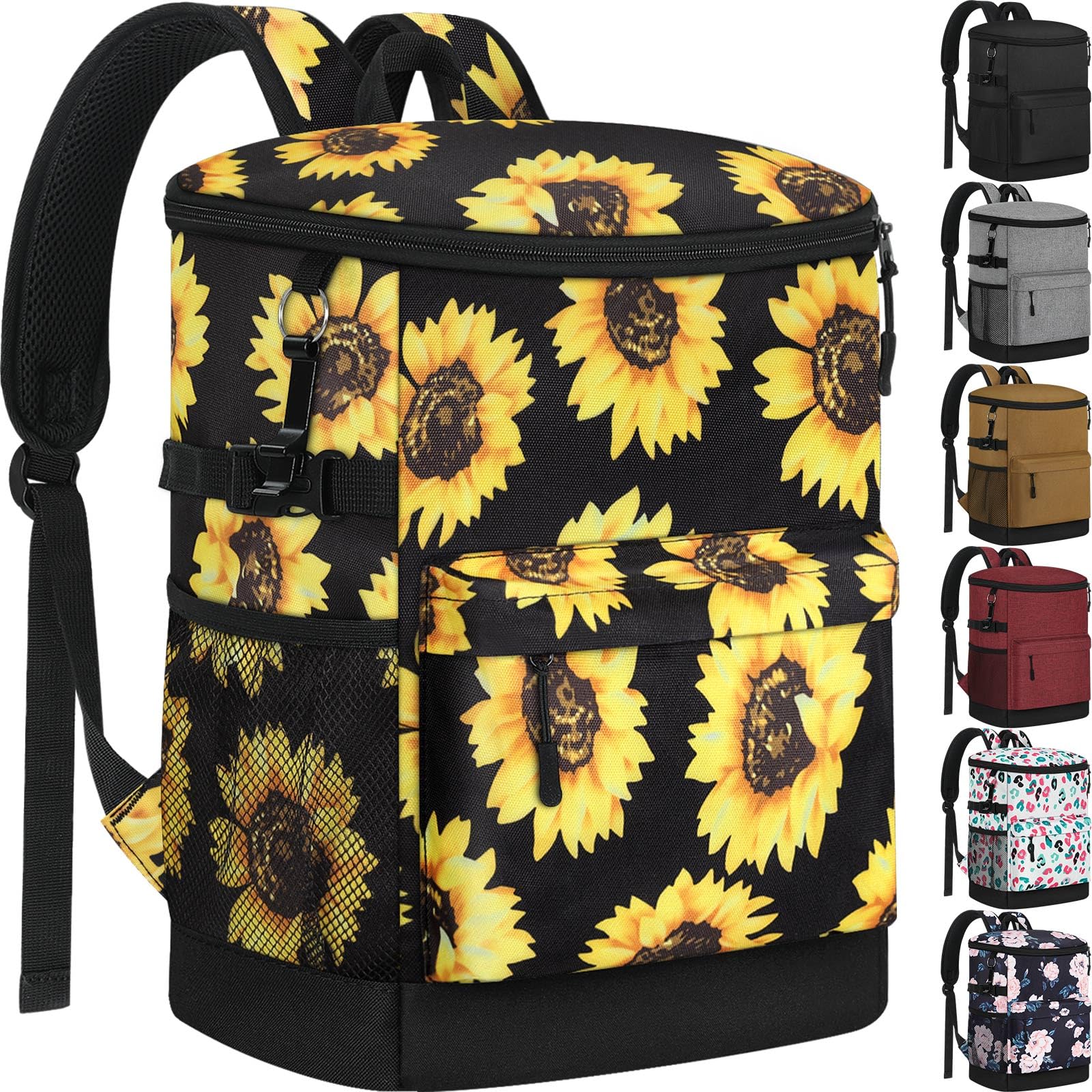 Cooler Backpack 33 Cans Backpack Coolers Insulated Leak Proof Soft Beach Cooler Bag for Men Women Ice Chest Backpack Camping Hiking Picnic Travel Cooler Lunch Backpack