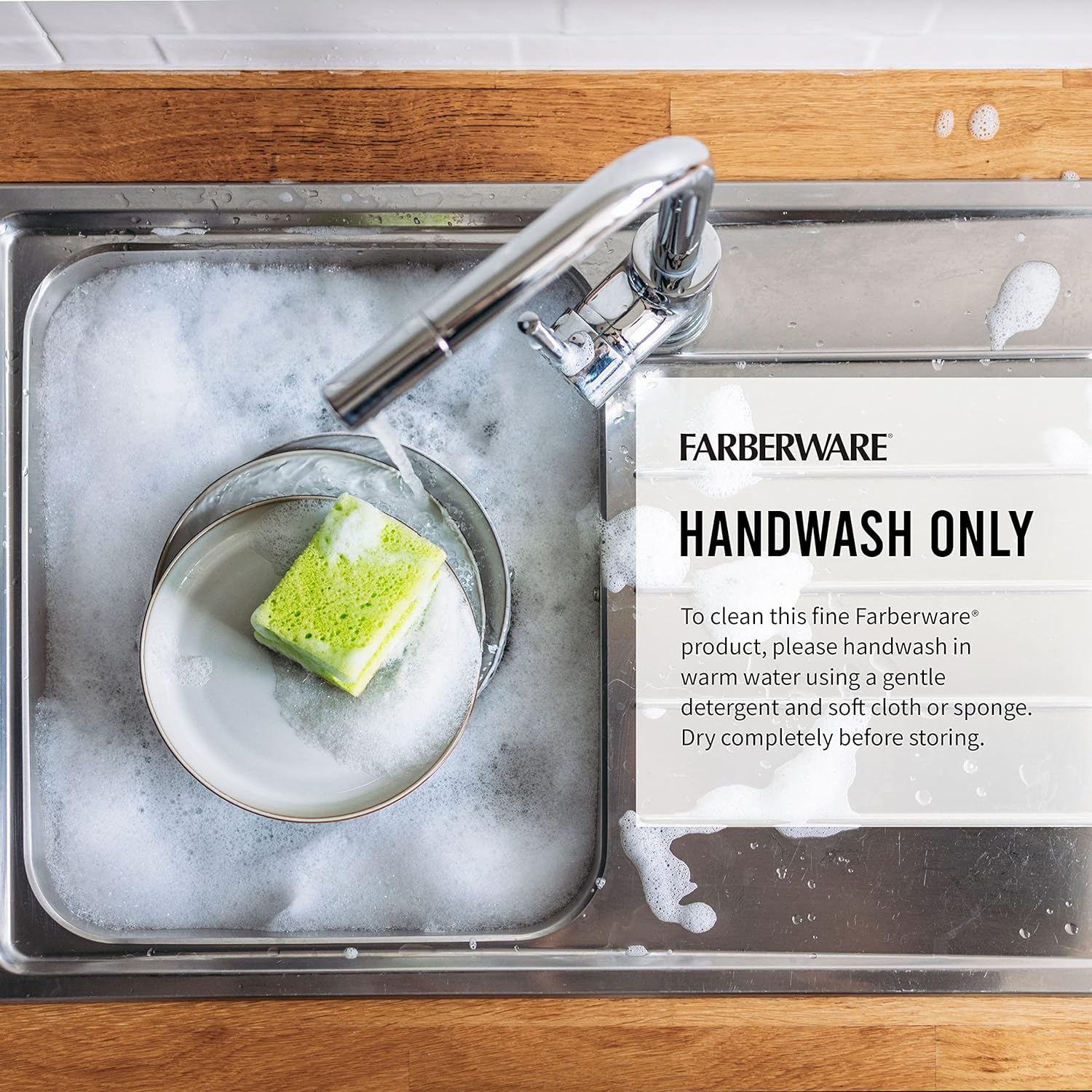 Farberware Edgekeeper 6-Inch Chef Knife with Self-Sharpening Blade Cover, High Carbon-Stainless Steel Kitchen Knife with Ergonomic Handle, Razor-Sharp Knife, Black